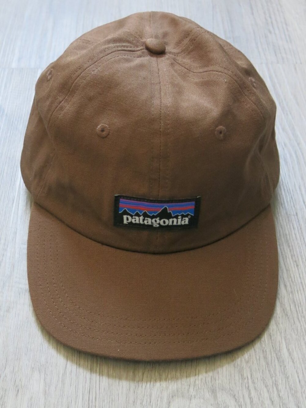 Patagonia P-6 Label Trad Cap Brown 100% Organic Cotton Baseball Hat